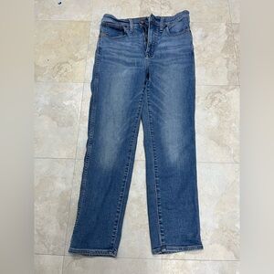 Madewell stovepipe Blue Denim Jeans
